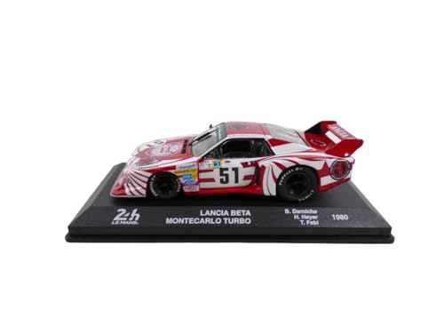 OPO 10 - Miniaturauto zum Sammeln im Maßstab 1:43, kompatibel mit Lancia Beta Montecarlo Turbo #51 24h Le Mans 1980 – LM003 von OPO 10