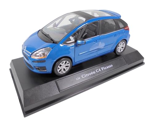 OPO 10 - Modellauto im Maßstab 1/24, kompatibel mit CITROËN C4 Picasso, METALLBLAUE – CARARAMA 848266 von OPO 10