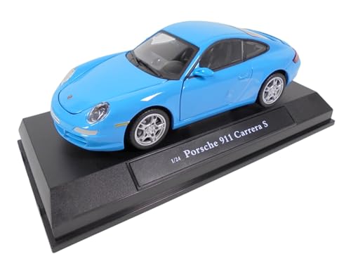OPO 10 - Modellauto im Maßstab 1/24, kompatibel mit Porsche 911 Carrera S Coupe BLAU – CARARAMA 848268 von OPO 10