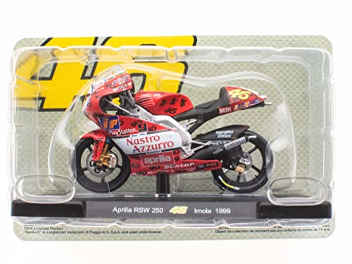 OPO 10 - Motorrad 1/18 von "The Doctor Valentino Rossi #46, Reproduktion kompatibel mit Aprilia RSW 250 - Imola 1999 - VR026 OPO 10 - Motorrad 1/18 von "The Doctor Valentino Rossi #46, Reproduktion kompatibel mit Aprilia RSW 250 - Imola 1999 - VR026 von OPO 10
