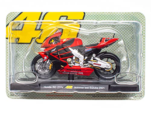 OPO 10 - Motorrad 1/18 von "The Doctor Valentino Rossi #46, Reproduktion kompatibel mit Honda RC 211V - Sommertest Suzuka 2001 - VR039 OPO 10 - Motorrad 1/18 von "The Doctor Valentino Rossi #46, Reproduktion kompatibel mit Honda RC 211V - Sommertest Suzuka 2001 - VR039 von OPO 10