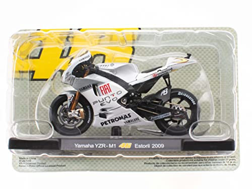 OPO 10 - Motorrad 1/18 von "The Doctor Valentino Rossi #46, Reproduktion kompatibel mit Yamaha YZR-M1 - Estoril 2009 - VR022 OPO 10 - Motorrad 1/18 von "The Doctor Valentino Rossi #46, Reproduktion kompatibel mit Yamaha YZR-M1 - Estoril 2009 - VR022 von OPO 10