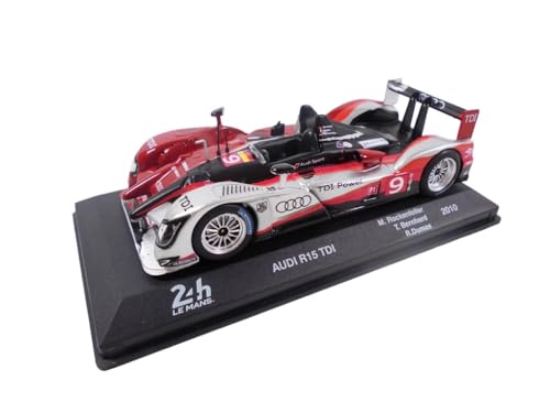 OPO 10 - Sammler-Miniaturauto 24H LE Mans 1/43, kompatibel mit Audi R15 TDI 2010 – ALA33 von OPO 10