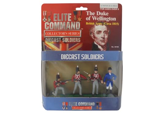OPO 10 - Set mit 4 Elite Command Duke of Wellington Waterloo 1/32 60 mm Miniatursoldaten 34149 von OPO 10