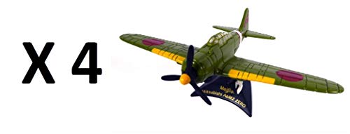 OPO 10 - Set mit 4 identischen Maisto 1: 100-Flugzeugen: Mitsubishi A6M2 Zero Fighter OPO 10 - Set mit 4 identischen Maisto 1: 100-Flugzeugen: Mitsubishi A6M2 Zero Fighter von OPO 10