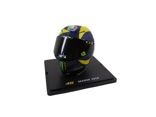 OPO 10 - Valentino Rossi Moto GP Saison 2018 Helm im Maßstab 1:5, kompatibel mit Yamaha YZR-M1 – CR001 OPO 10 - Valentino Rossi Moto GP Saison 2018 Helm im Maßstab 1:5, kompatibel mit Yamaha YZR-M1 – CR001 von OPO 10