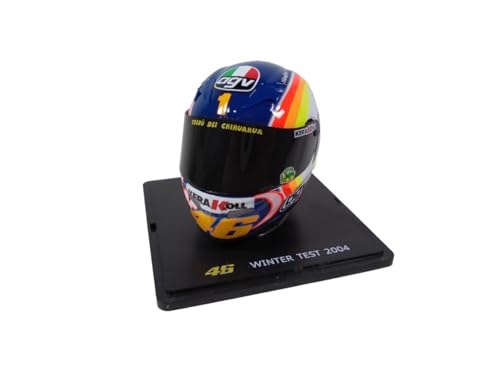 OPO 10 - Valentino Rossi Moto GP Winter Test Helm im Maßstab 1:5, Saison 2004, kompatibel mit Yamaha YZR-M1 – CR034 OPO 10 - Valentino Rossi Moto GP Winter Test Helm im Maßstab 1:5, Saison 2004, kompatibel mit Yamaha YZR-M1 – CR034 von OPO 10