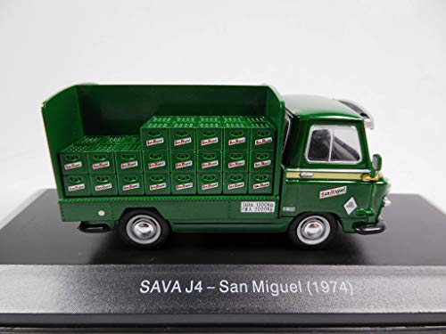 OPO 10 - Werbetransporter 1/43 Sava J4 Bier kompatibel mit San Miguel 1974 (ES07) von OPO 10