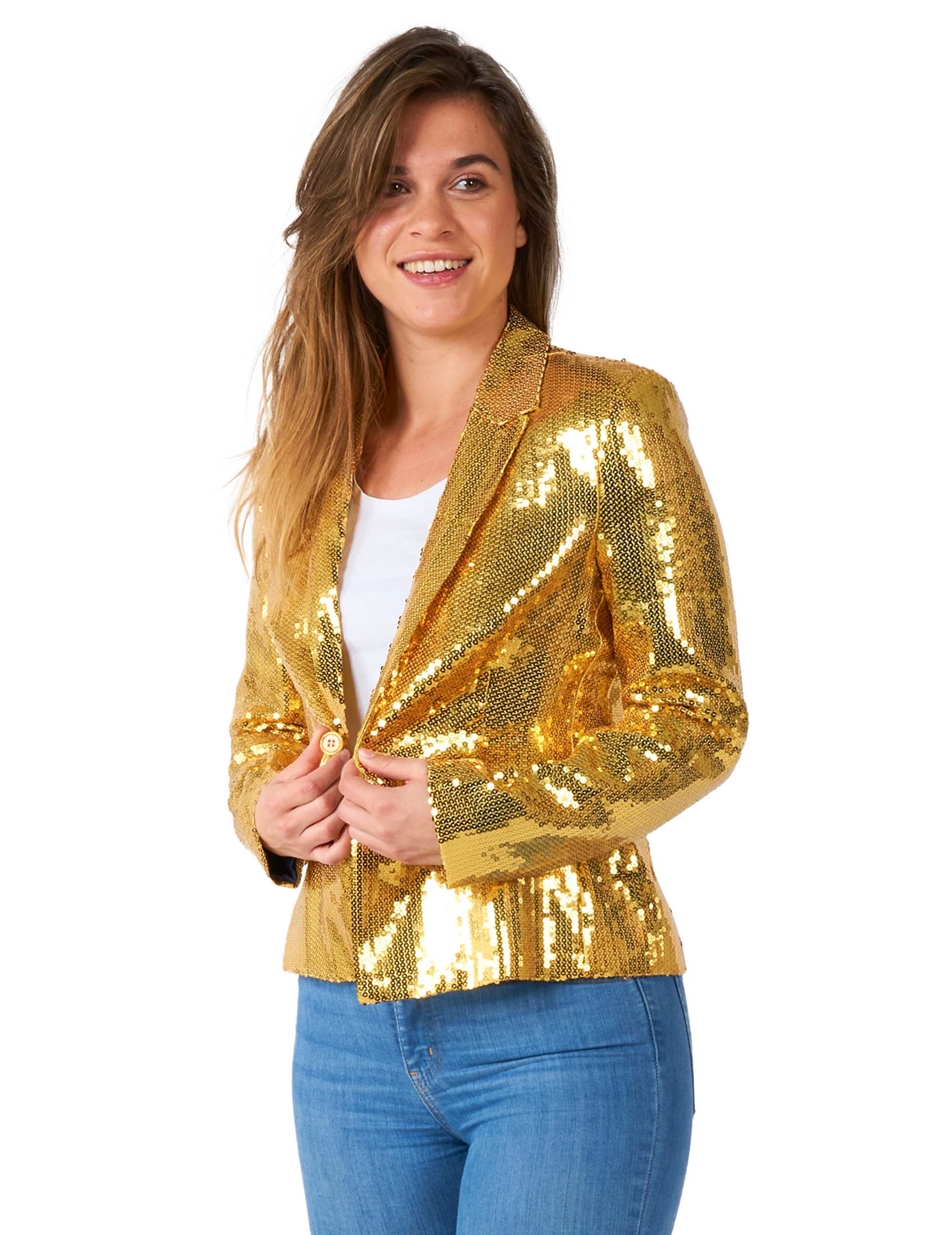 Goldglänzende Blazerjacke Suitmeister von OPPO MERCHANDISE GROUP