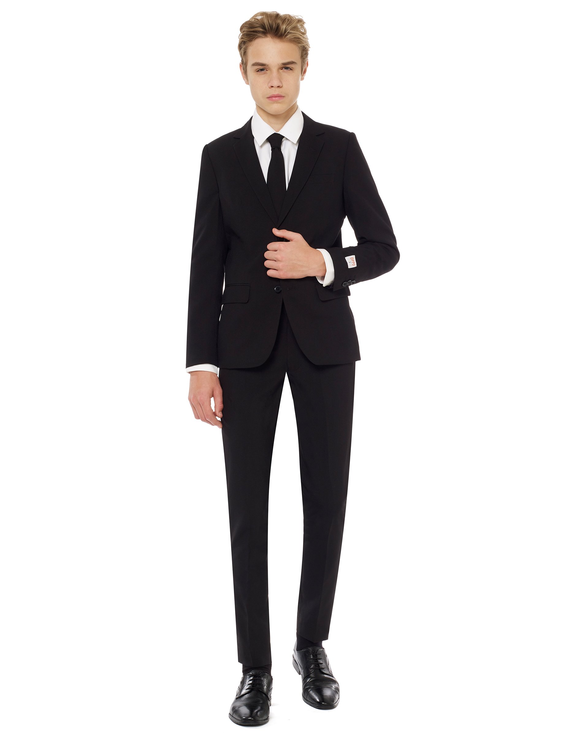 Mr. Black-Kostüm für Jugendliche Opposuits schwarz von OPPO MERCHANDISE GROUP