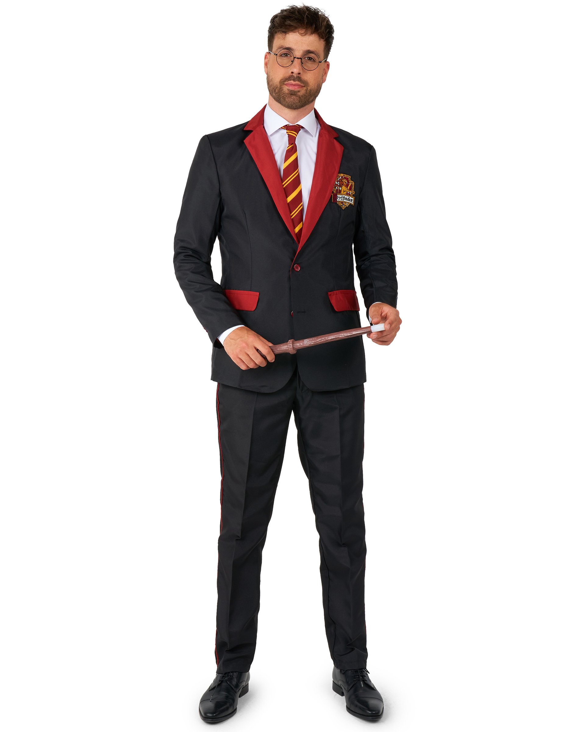 Mr. Gryffindor-Kostüm für Herren Suitmeister schwarz-rot-gelb von OPPO MERCHANDISE GROUP