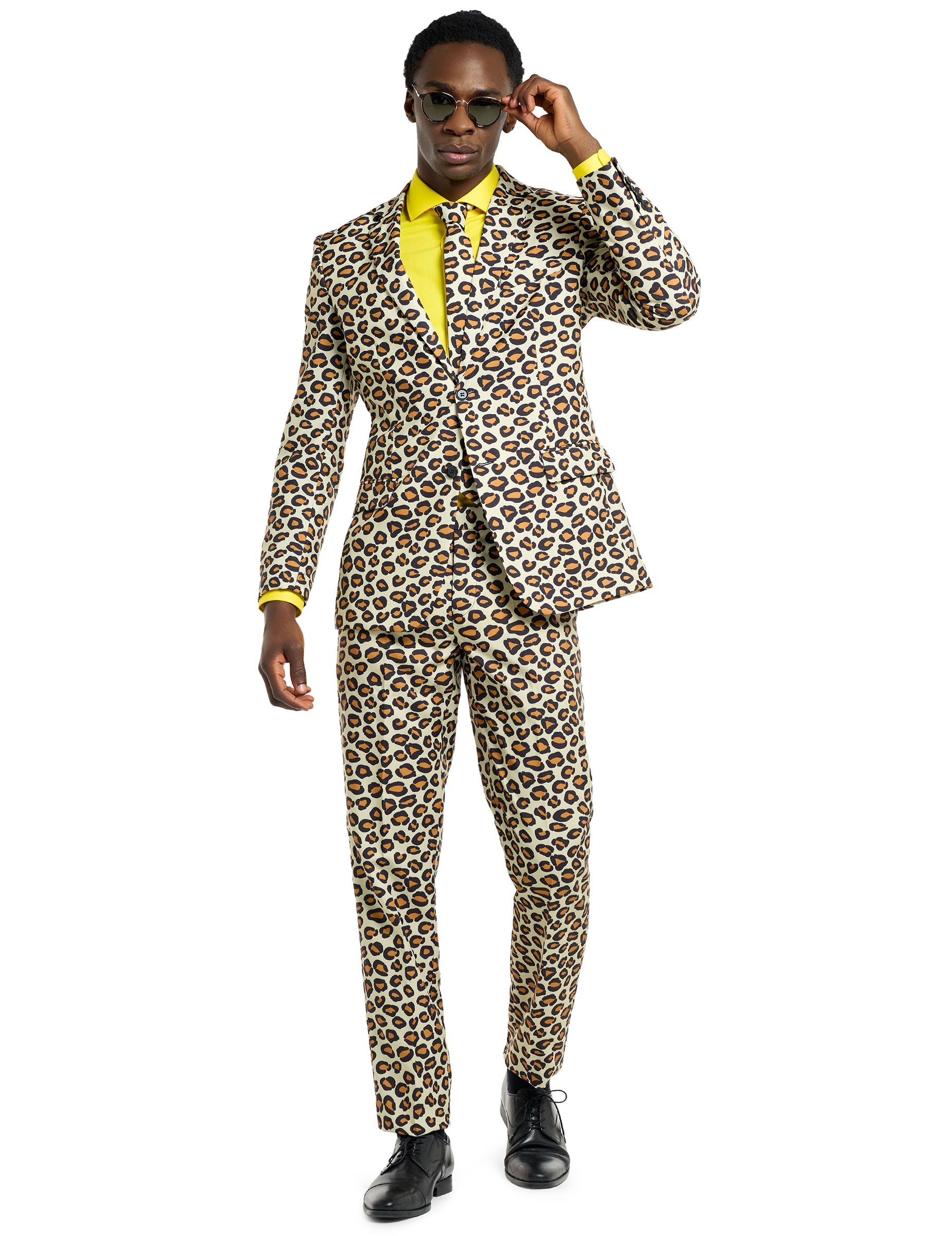 Opposuits Herrenanzug Jaguar braun-schwarz von OPPO MERCHANDISE GROUP