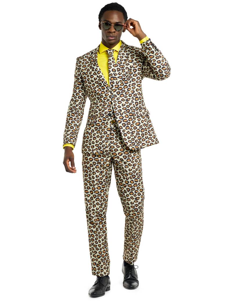 Opposuits Herrenanzug Jaguar braun-schwarz von OPPO MERCHANDISE GROUP