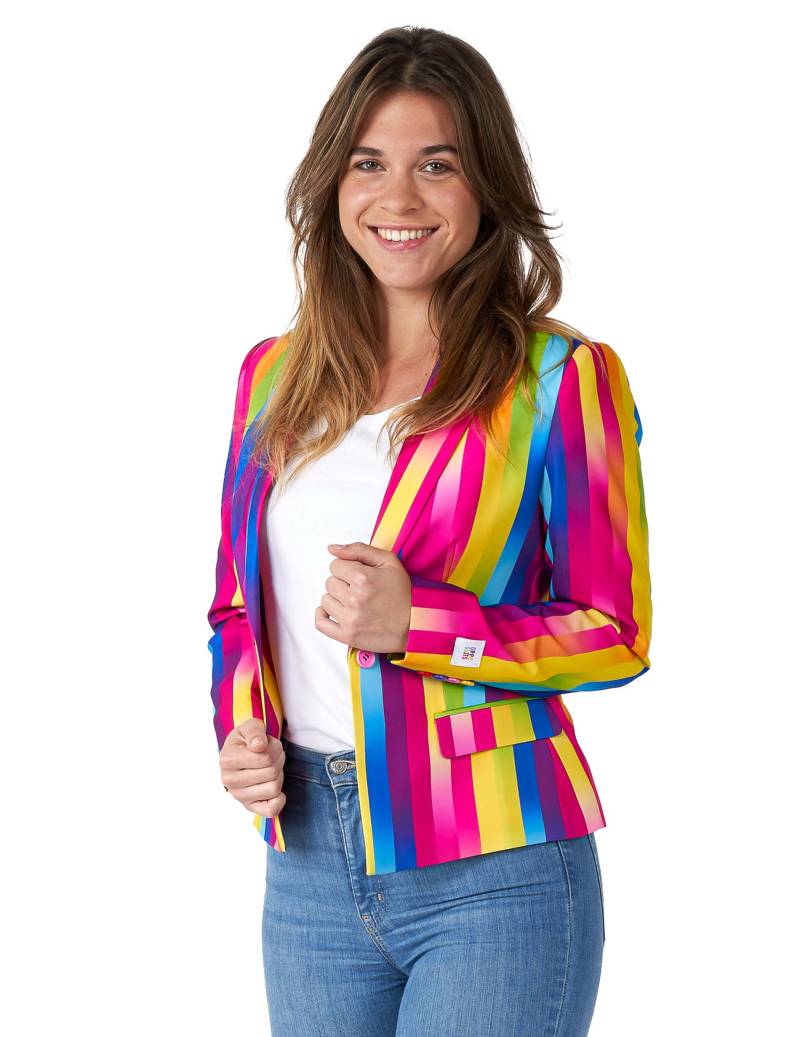 Regenbogen Blazer für Damen Suitmeister Jacke von OPPO MERCHANDISE GROUP