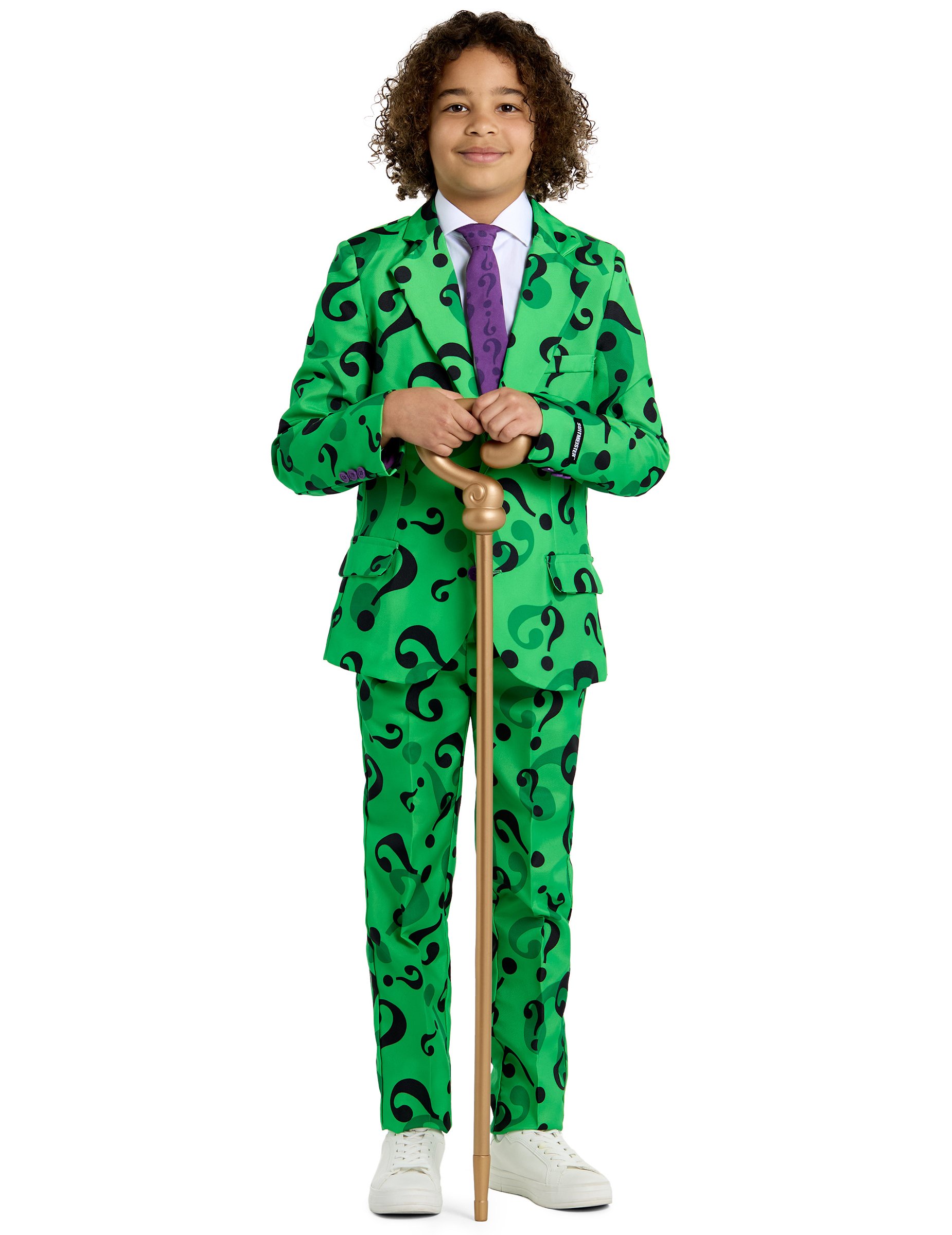 Mr. Riddler-Kostüm für Kinder Opposuits grün-schwarz von OPPO MERCHANDISE GROUP