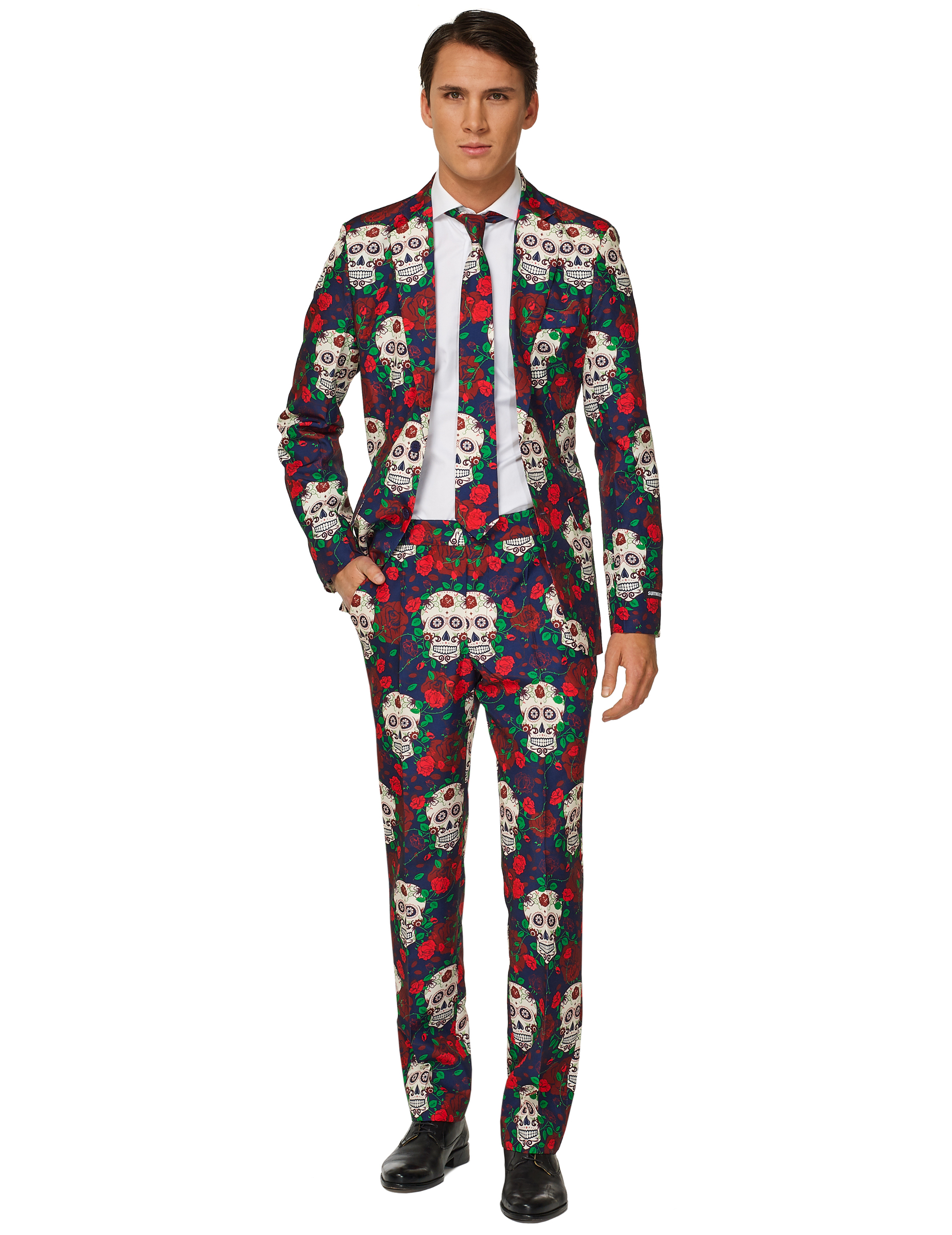 Mr. Skull Day of the Dead Anzug von Suitmeister bunt von OPPOSUITS