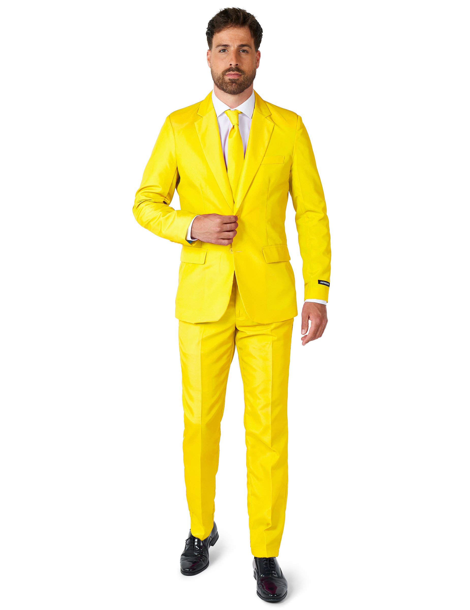 Mr. Solid Suitmeister Herrenanzug gelb von OPPOSUITS