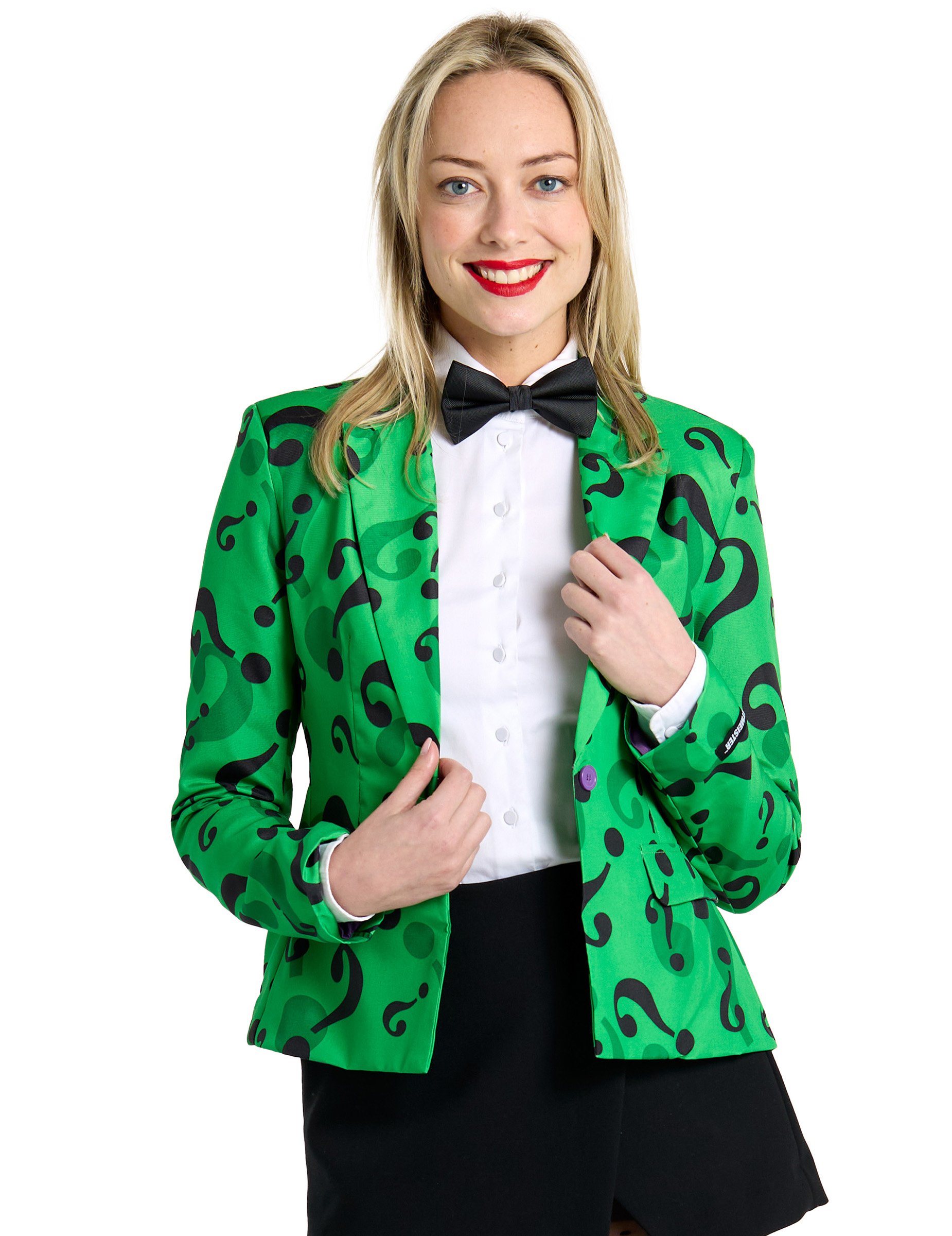 Mrs. Riddler-Jacke für Damen Suitmeister Faschingskostüm grün-schwarz Mrs. Riddler-Jacke für Damen Suitmeister Faschingskostüm grün-schwarz von OPPO MERCHANDISE GROUP