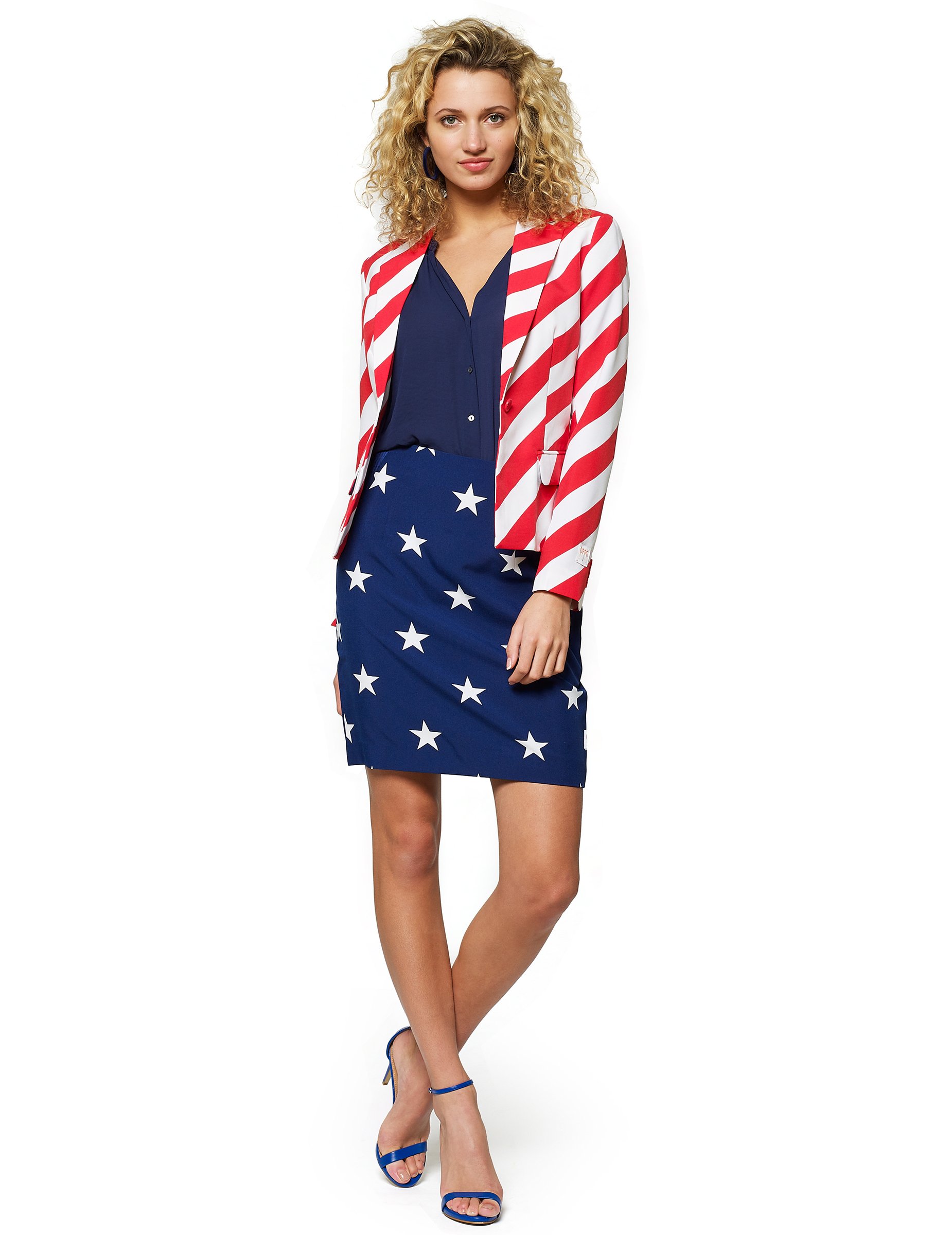 Opposuits Damenanzug USA blau-weiss-rot von OPPO MERCHANDISE GROUP