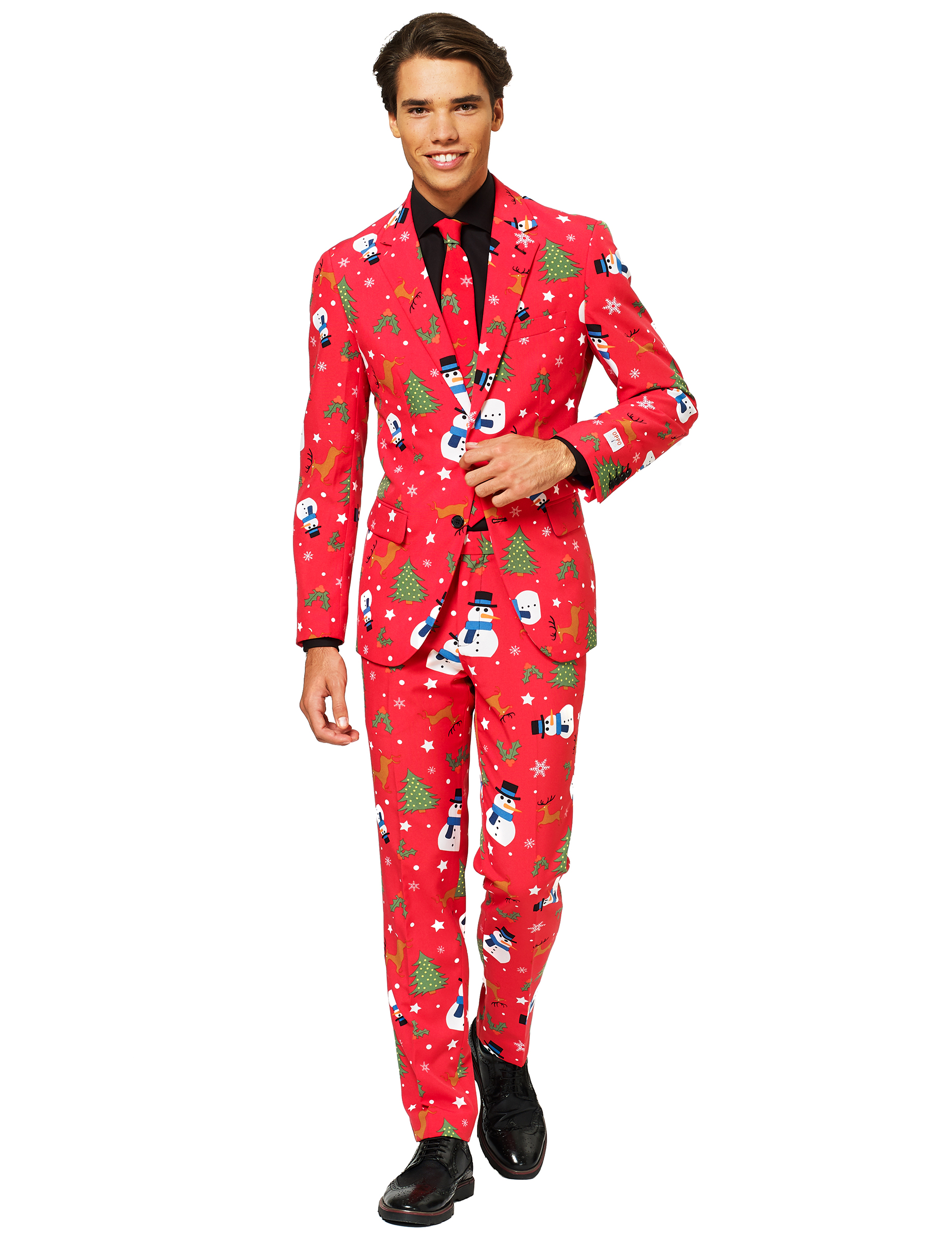 Opposuits Weihnachts-Anzug Schneemänner Plus Size rot-bunt Opposuits Weihnachts-Anzug Schneemänner Plus Size rot-bunt von BCI
