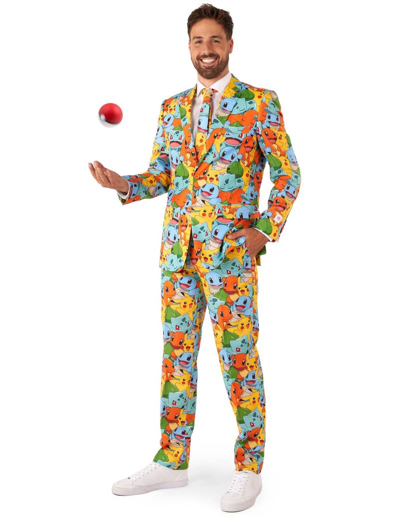 Pokémon Kostüm für Erwachsene 3-teilig bunt von OPPOSUITS