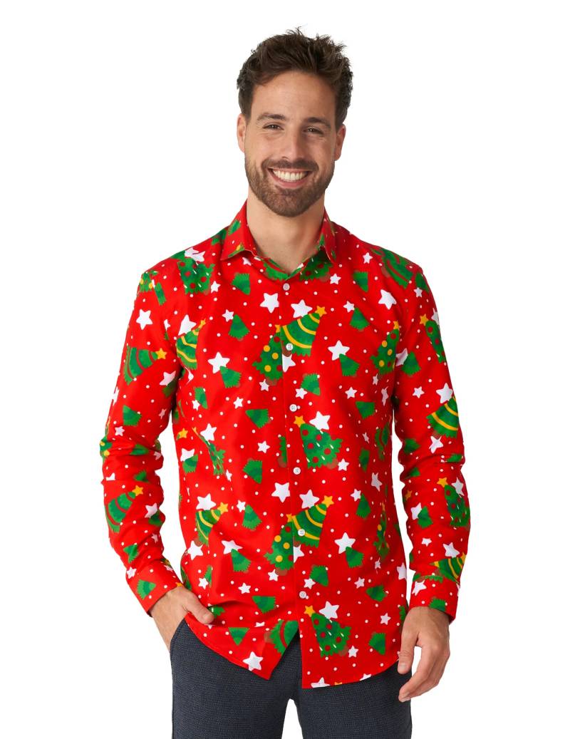 Weihnachtshemd Suitmeister für Herren Rot von OPPOSUITS