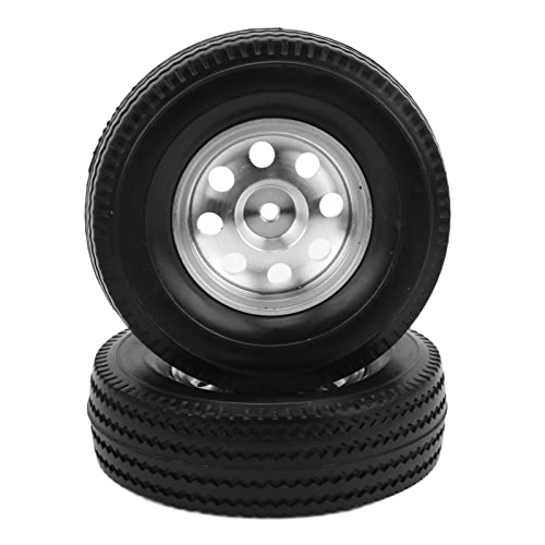 OPPWONG 1/14 RC -Reifen, 2pcs CNC Metallrad Felgen Hubs und Gummireifen Kit RC RC -Reifen Schlamm Terrain -Reifenzubehör für Traktorkipper Anhänger RC Crawler Car OPPWONG 1/14 RC -Reifen, 2pcs CNC Metallrad Felgen Hubs und Gummireifen Kit RC RC -Reifen Schlamm Terrain -Reifenzubehör für Traktorkipper Anhänger RC Crawler Car von OPPWONG