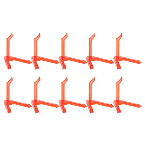 OPPWONG Aktionsabbildung Stand, Abbildung Steht Flexibel 10pcs Aktionsabbildung Anzeige (Transparentes Rot) von OPPWONG