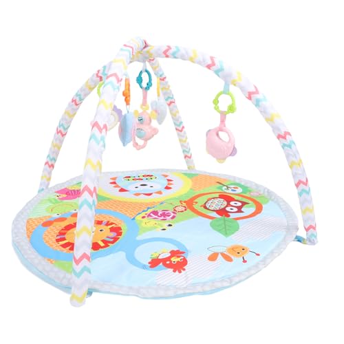 OPPWONG Bauchzeitmatte, Babyaktivitätsmatte Babyspiel Mat für Neugeborene Baby -Aktivität Spiele Matte mit Rasseln Spielzeug Fördern die Motorische Sensorische Entwicklung von OPPWONG