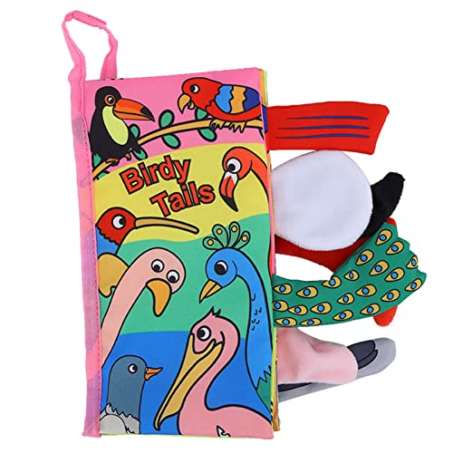 OPPWONG Crinkle -Bücher für Babys, Waschbares Weiches Stoffbücher Unzerstörbarer Babybuch Badbücher Sensorisches Spielzeug Früh Bildung Vorschullernspielzeug für Neugeborene Babys (Birdtail OPPWONG Crinkle -Bücher für Babys, Waschbares Weiches Stoffbücher Unzerstörbarer Babybuch Badbücher Sensorisches Spielzeug Früh Bildung Vorschullernspielzeug für Neugeborene Babys (Birdtail von OPPWONG