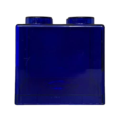 OPPWONG Spardose, Transparente Spardose aus Kunststoff Im Baustein-Design, Durchsichtige Spardose, Rechteckig, für Kinder, und Mädchen (Klares Blau) von OPPWONG