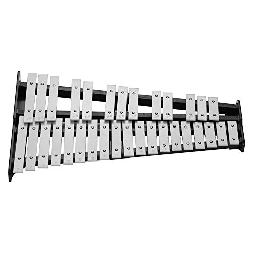 OPPWONG Xylophon, Melodica -Instrument Glockenspiel mit Mällen Percussion Musical Instrument mit Tragetasche 32 Hinweis Xylophon Bildungsglockenspiel Holzbasis Festes Aluminium OPPWONG Xylophon, Melodica -Instrument Glockenspiel mit Mällen Percussion Musical Instrument mit Tragetasche 32 Hinweis Xylophon Bildungsglockenspiel Holzbasis Festes Aluminium von OPPWONG