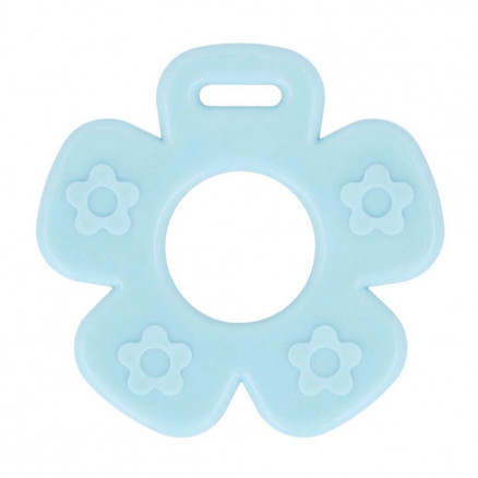 OPRY Beißring Blume Blau Ø65mm - 1 Stk von OPRY