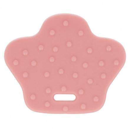 OPRY Beißring Tierfuß mit Griff Rosa 68x57mm - 2 Stk von OPRY