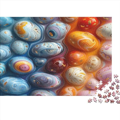 Bunte Eier Für Erwachsene Puzzles 1000 Teile Farben Home Decor Geburtstag Family Challenging Spiele Lernspiel Entspannung Und Intelligenz 1000pcs (75x50cm) von OPSREY