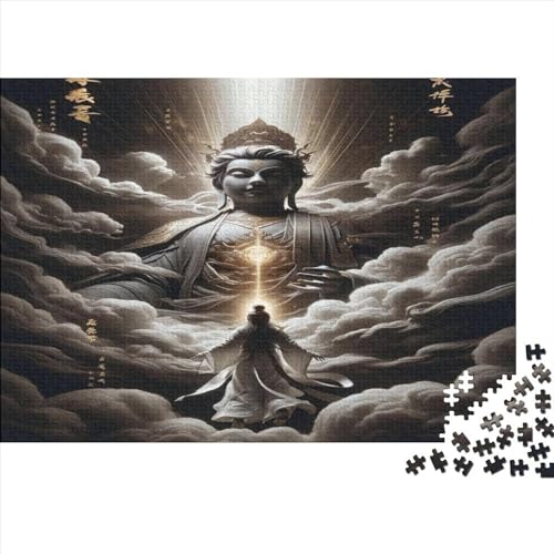 Chinesisches Schachbrett Erwachsene Puzzles 1000 Teile Buddha Geburtstag Lernspiel Geschicklichkeitsspiel Für Die Ganze Familie Home Decor Stress Relief 1000pcs (75x50cm) von OPSREY