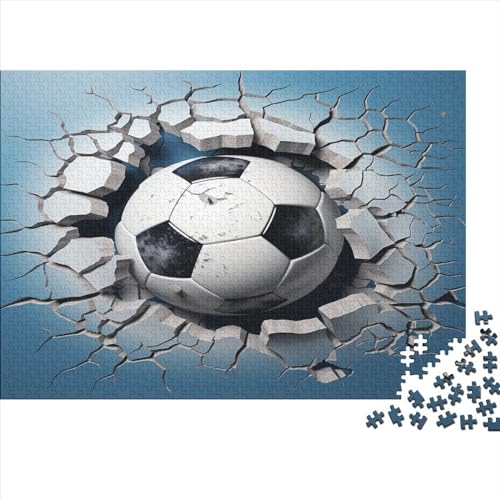 Fußball Puzzles Für Erwachsene 1000 Teile Sport Moderne Wohnkultur Geburtstag Educational Game Familie Challenging Games Stress Relief 1000pcs (75x50cm) von OPSREY