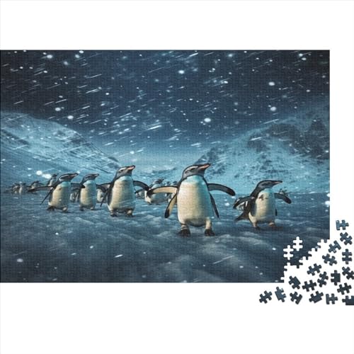 Niedlicher Pinguin 1000 Teile Tier Puzzle Erwachsene Moderne Wohnkultur Geburtstag Lernspiel Family Challenging Games Entspannung Und Intelligenz 1000pcs (75x50cm) von OPSREY