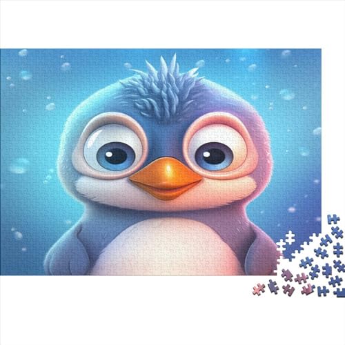 Niedlicher Pinguin 1000 Teile Tiere Für Erwachsene Puzzles Geburtstag Home Decor Lernspiel Familie Challenging Games Stress Relief 1000pcs (75x50cm) von OPSREY