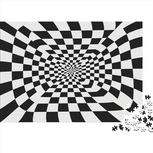 Schwarze und weiße Bauklötze Puzzle 1000 Teile Quadrat Für Erwachsene Family Challenging Games Geburtstag Home Decor Lernspiel Stress Relief 1000pcs (75x50cm) von OPSREY