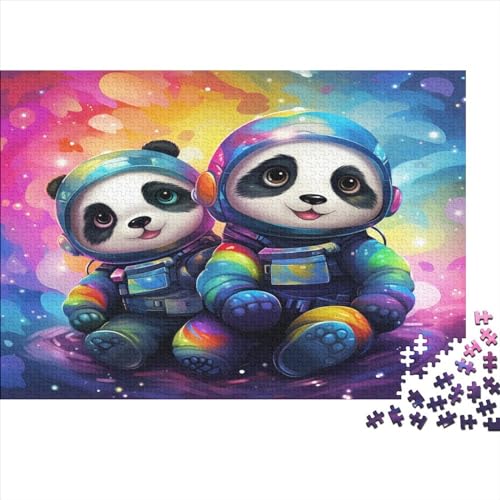 Weltraum-Panda Puzzle Erwachsene 1000 Teile Krawattere Lernspiel Home Decor Geburtstag Geschicklichkeitsspiel Für Die Ganze Familie Stress Relief 1000pcs (75x50cm) von OPSREY