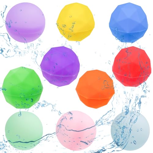10 Stück Diamant und Kreis Wasserbomben,Wasserbomben Wiederverwendbar,Schnellfüller Wasserbomben Set,Pool-Strand-Wasserspielzeug für Kinder und Erwachsene,Sommerspielzeug Outdoor-Aktivitäten 10 Stück Diamant und Kreis Wasserbomben,Wasserbomben Wiederverwendbar,Schnellfüller Wasserbomben Set,Pool-Strand-Wasserspielzeug für Kinder und Erwachsene,Sommerspielzeug Outdoor-Aktivitäten von OPVXZAD