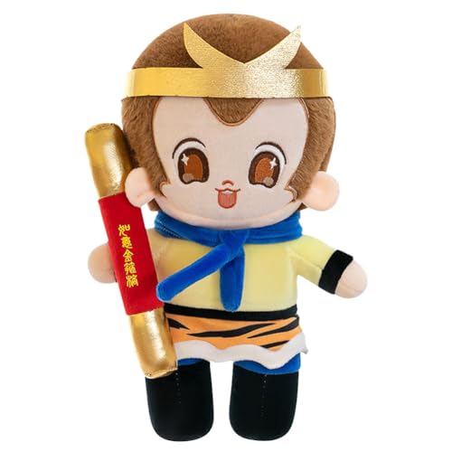 OPVXZAD AFFE Wukong Anime Plüschtier,Mythologie Affen-Plüschtier,Spiele AFFE Cartoon Stil Super Weiches Plüschpuppe,Anschmiegsames Plüschtier Für Kinder,Flauschiges Freund-Wukong Plüsch Für Kinder von OPVXZAD