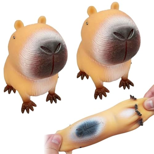 Anti Stress Spielzeug, 2 Stück Capybara Antistress Spielzeug, Stressbälle Squeeze Spielzeug,Capybara Quetschspielzeug,Capybara Fidget Toy, Capybara Stressabbau Spielzeug für Kinder und Erwachsene Anti Stress Spielzeug, 2 Stück Capybara Antistress Spielzeug, Stressbälle Squeeze Spielzeug,Capybara Quetschspielzeug,Capybara Fidget Toy, Capybara Stressabbau Spielzeug für Kinder und Erwachsene von OPVXZAD
