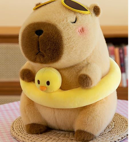 OPVXZAD Capybara Plüschtier,23cm Niedliche Capybara Kuscheltier Puppen Niedliche Stofftier Capybara Plushie,Geburtstagsgeschenk,Spielzeug Plüsch Für Home Deko Kinder(Vitality Schwimmkreis Style) OPVXZAD Capybara Plüschtier,23cm Niedliche Capybara Kuscheltier Puppen Niedliche Stofftier Capybara Plushie,Geburtstagsgeschenk,Spielzeug Plüsch Für Home Deko Kinder(Vitality Schwimmkreis Style) von OPVXZAD