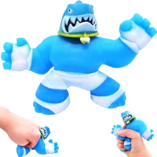 Jit ZU Stressabbau Spielzeug,Ultra Dehnbarer Hai Squishy Dehnbare Actionfiguren,Super Stretchy und Dehnbare Actionfigur,Tier Hai-Monster Stressabbau Spielzeug Super Elastischer Stressabbau Entspannung von OPVXZAD