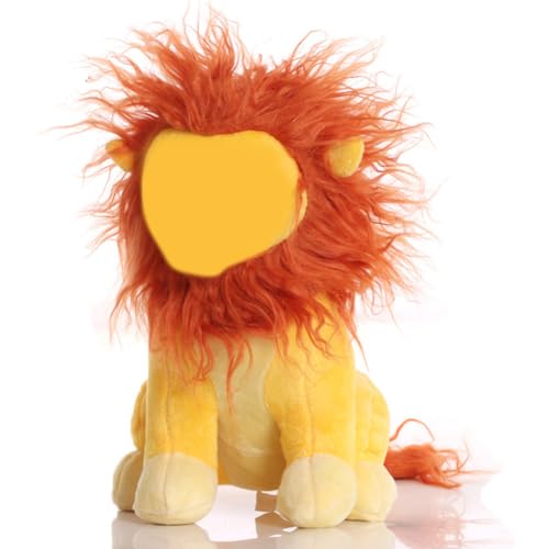 OPVXZAD Plüschtiere,Löwen Cute Kuscheltier,Löwen Kuscheltier Löwe Kuscheltier,Mächtiger Sitzender Löwe Cartoon Puppe,Lion Anime Plush Figuren,Weiches Löwenkissen Baby Kuscheltier Löwen Puppe Geschenk von OPVXZAD
