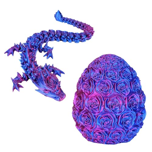 OPVXZAD Rosen Dedrucktes Drachenei,3D Gedruckter Drache mit Ei,Drache 3D Druck,Drachen im Ei 3D Druck,Purple Dragon Figuren,3D Gedruckter Beweglicher Drachen Spielzeug Ostern Geschenke Kinder OPVXZAD Rosen Dedrucktes Drachenei,3D Gedruckter Drache mit Ei,Drache 3D Druck,Drachen im Ei 3D Druck,Purple Dragon Figuren,3D Gedruckter Beweglicher Drachen Spielzeug Ostern Geschenke Kinder von OPVXZAD