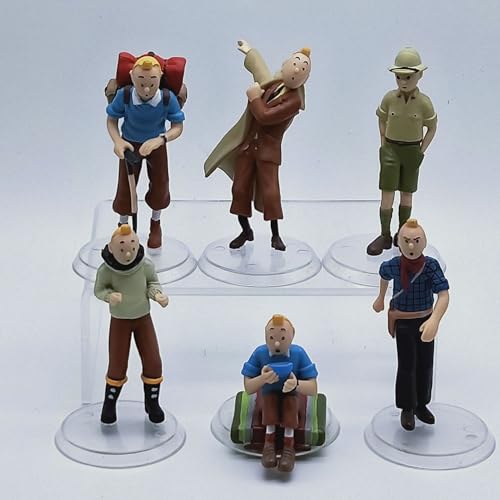 Tintin Mini Figuren 6pcs Tintin Kuchen Top Kleine Statue, Kleine Statue Doll Collectable Toys Set, Geburtstags Party Liefert Cupcake Figuren Cartoon Figuren Cake Decoration Tintin Mini Figuren 6pcs Tintin Kuchen Top Kleine Statue, Kleine Statue Doll Collectable Toys Set, Geburtstags Party Liefert Cupcake Figuren Cartoon Figuren Cake Decoration von OPVXZAD