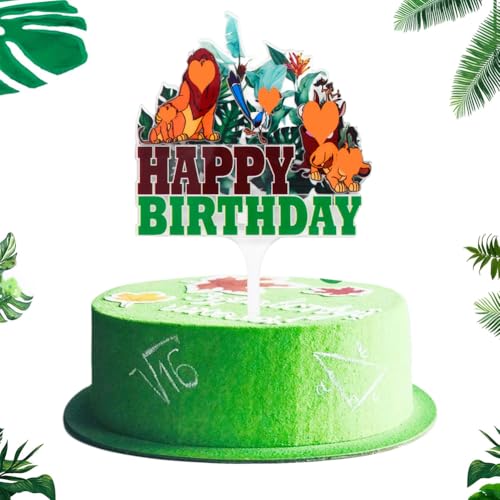 Tortendeko König der Löwen-Kuchendekoration Torte Dschungel Party Kuchendeko Geburtstagsdeko für Kinder Mädchen Junge Kindergeburtstag Deko - A Tortendeko König der Löwen-Kuchendekoration Torte Dschungel Party Kuchendeko Geburtstagsdeko für Kinder Mädchen Junge Kindergeburtstag Deko - A von OPVXZAD